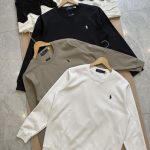 Ralph Lauren Long-Sleeved Red Cotton Combed Daily Commute Autumn Winter And Embroidery