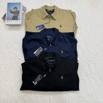 Ralph Lauren Coat Blue Cotton Pure Streetwear Embroidery