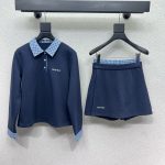 Miu Miu Plaid Long-Sleeved Shirts