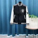 Celine Jacket Red Wool Jacquard Lace Street Style Understated Embroidery