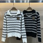 Miu Miu Gold Long-Sleeved Sweater