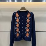 Miu Miu Diamond Long-Sleeved Cardigan
