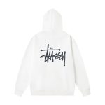 Stussy Hoodie Ash Cotton Pure Combed Streetwear Autumn Early