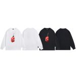Stussy Long-Sleeved T-Shirt Ash Cotton Pure Combed Streetwear Autumn