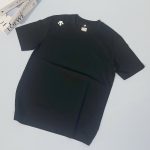 Descente Short-Sleeved Shirts Black Summer