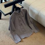 Miu Miu Plaid Long-Sleeved Shirt