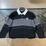Louis Vuitton Sweater Red Jacquard Knitted Fabric Embroidery