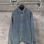 Louis Vuitton Denim Long-Sleeved Shirts For Autumn