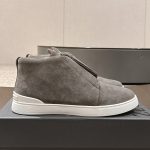 Zegna Cowhide Casual Shoes For Autumn