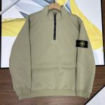 Stone Island Long-Sleeved Red Cotton Pure