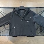 Prada Outerwear Red Nylon Autumn Early