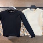 Burberry Long-Sleeved Black Eva Winter Patch Plaid Patchwork