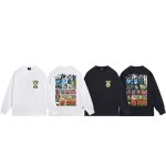 Stussy Long-Sleeved T-Shirt Ash Cotton Pure Combed Streetwear Autumn Early
