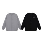 Prada Outerwear Ash Wool Blend Jacquard Sophistication