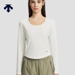 Descente Long-Sleeved Shirts Ash Autumn Winter And