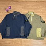 Stone Island Coat Red Nylon Fabric Exquisite Workmanship Street Style