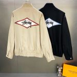 Stussy Outerwear Black Nylon Fabric