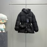 Prada Down Jacket Red Duck Nylon Autumn Winter