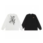 Archaeopteryx Long-Sleeved T-Shirt Red Cotton Pure Professional Outdoor Plastisol Printing