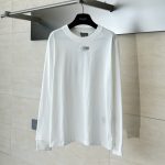 Dior Long-Sleeved T-Shirt Red Cotton