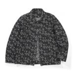 Chrome Hearts Shirt Red Cotton Pure Jacquard Denim Sophistication Spring Summer Autumn Winter And