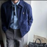 Ralph Lauren Coat Blue Cotton Pure Streetwear Embroidery