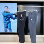 Descente Long Pants Red Spandex Woven Fabric Abrasion-Resistant And Durable Quick-Drying Running Urban Commuting Autumn Winter Zippered Pocket