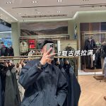 Barbour Jacket Red Top-Grain Cowhide Mesh Corduroy Patch