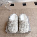 Balenciaga Slippers Ash Wool Summer Winter