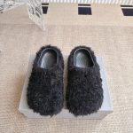 Balenciaga Slippers Ash Wool Summer Winter
