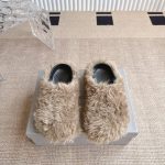 Balenciaga Slippers Ash Wool Summer Winter
