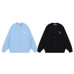 Acne Studios Outerwear Red Wool Blend Denim Embroidery