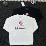 Lululemon Hoodie Red Cotton Easy To Match Autumn Winter And