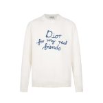 Dior Sweater Red Cotton Sophistication Embroidery