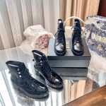 Dior Ankle Boots Color Patent Leather Autumn