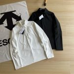 Descente Long-Sleeved Shirts Black Polyester Spandex Quick-Drying Spring Autumn