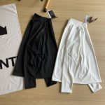 Descente Long-Sleeved Shirts Black Polyester Spandex Quick-Drying Spring Autumn