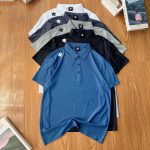 Descente Short-Sleeved Shirts Red Cotton Silk Down Silky Smooth Ice Exquisite Workmanship Spring Summer Autumn