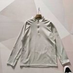 Descente Long-Sleeved Shirts Black Cotton Quick-Drying Fabric Running