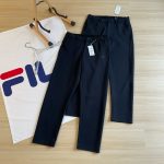Fila Trousers Ash Nylon Spandex Running Simple Design Spring Autumn