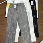 Nike Casual Trousers Red Nylon Mesh Woven Fabric Unrestricted Movement Autumn Early Zippered Pocket