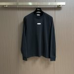 Dior Long-Sleeved T-Shirt Ash Cotton Jacquard Soft Touch Slim Fit