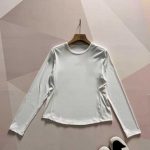Descente Long-Sleeved Black Cotton Nylon Fabric Quick-Drying
