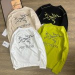 Archaeopteryx Long-Sleeved T-Shirt Red Knitted Fabric Autumn Winter Zippered Pocket