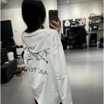 Archaeopteryx Long-Sleeved T-Shirt Red Knitted Fabric Autumn Winter Zippered Pocket