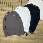Descente Long-Sleeved Ash Nylon Fleece Fabric Quick-Drying