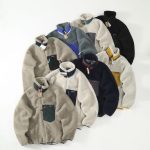 Patagonia Outerwear Red Polyester Nylon Fleece Sheepskin Mesh Plain Weave Autumn Winter Elastic Stitching