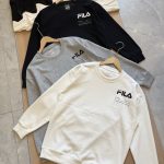 Fila Hoodie Ash Cotton Soft And Gentle Spring Autumn Winter Crisp Silhouette