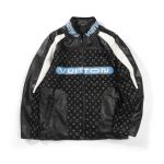 Louis Vuitton Coat Ash Leather Patchwork Patch