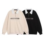 Louis Vuitton Hoodie Ash Silk Embroidery